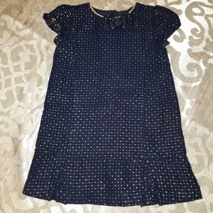 Gymboree navy & gold dress 18 to 24 mos